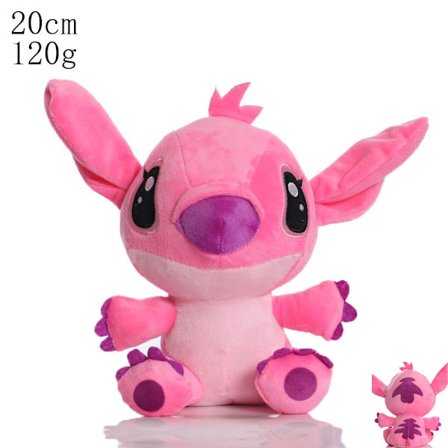 8 tommers Stitch plysj Stitch Star Baby dukke anheng dukke (rosa)