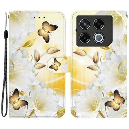 Läderfodral med mönster och korthållare för Infinix GT 20 Pro 5G