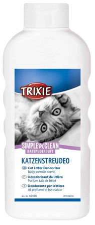 Trixie - Simple ́n ́Clean kattesand deodorant, 750 g, babypulver - Katt - Kattedo & kattetoalett - Toalett-tilbehør & kattespader - ZOO.no