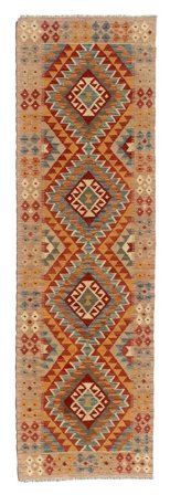 Kilim Afghan Old Style Rug 77X250 Runner Wool, Afghanistan