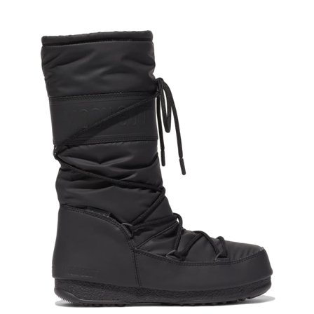 Moon Boot Women's Protecht Hi-Top Rubber Boots Women lined boots Black 38