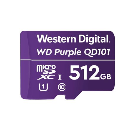 WD Purple SC QD101 WDD512G1P0C - flashminnekort - 512 GB - microSDXC UHS-I