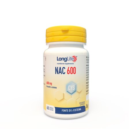 Longlife Nac 600mg 60 Capsule - Integratore Antiossidante