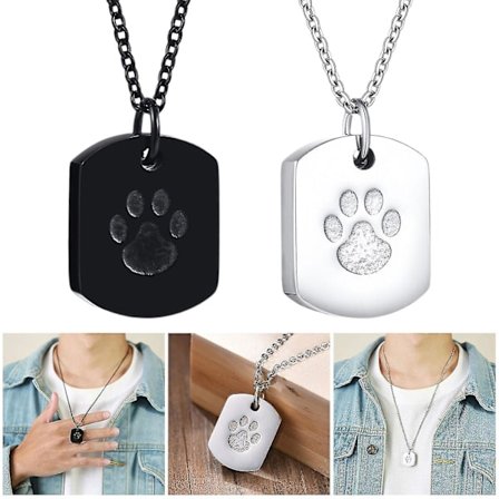 2-pack husdjur hund katt urna hänge minnesaska keepsake halsband hållbart