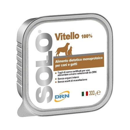 Drn Solo Vitello Alimento Dietetico Monoproteico Umido Per