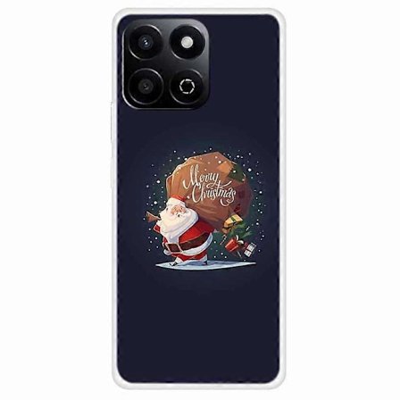 TPU-puhelinkotelo Honor Play 60 Plus 5G/200 Smart 5G/Play 9T/X7c 4G -malleille, juhlava joulukuvio