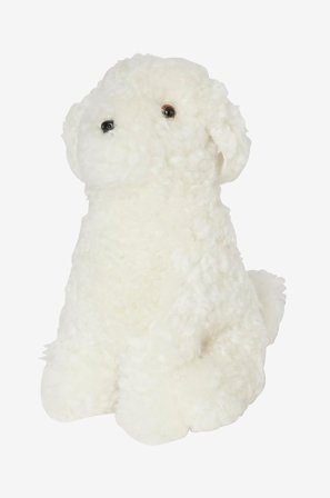 Skinnwille - Pehmoeläin Snowy Curly-lampaannahkaa - Valkoinen - Pehmoeläimet - - Homeroom