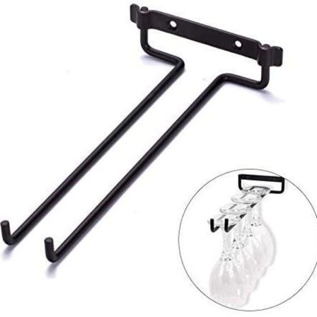 Jern Vinglass Holder Hengende Stativ Oppbevaring For Skap og Bar Home Decor