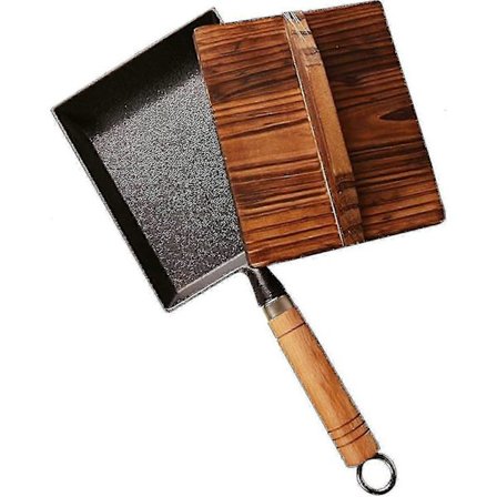 Ubelagt tamagoyaki pande til hjemmekokke - Støbejerns rektangeldesign