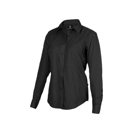 TEXSTAR Skjorta WS19 dam svart L - Lyreco - Arbetskläder - Arbetsskjortor - Serviceskjortor