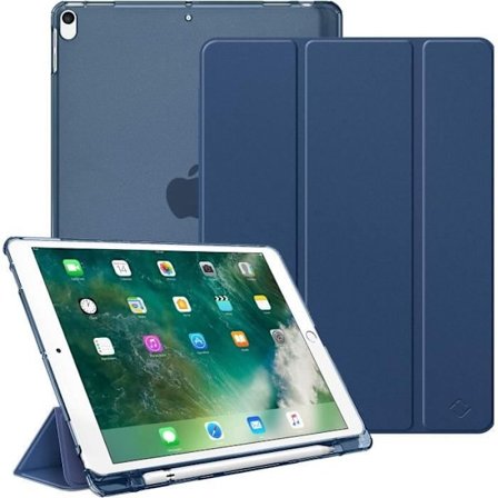 Skal för iPad Air 3 2019 - iPad Pro 10.5 2017 Transparent Fodral med Pennhållare Skyddshus med Funktion A2353