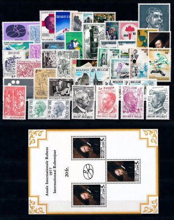 Belgien - Årgang 1977 - Postfrisk