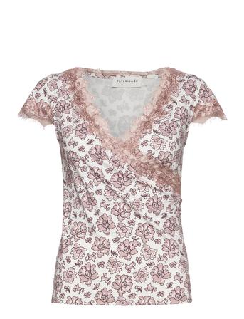 T-Shirt Ss T-shirt Top Lyserød Rosemunde