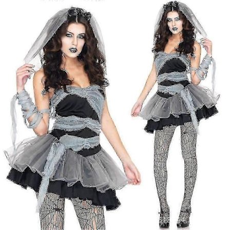 Halloween Vampyr Cosplay Kostymer For Kvinner Zombie Djevel Festforestilling-lingling}