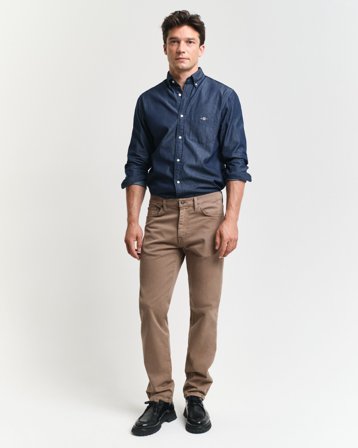 GANT Herren Desert Regular Fit Jeans (36/34) Braun