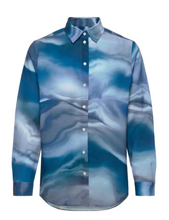 G. Printed Blouse Blue GANT