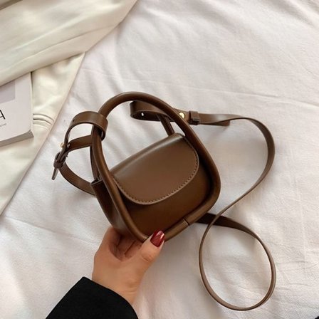 Mini Crossbody Bag Dam Axelväska BRUN