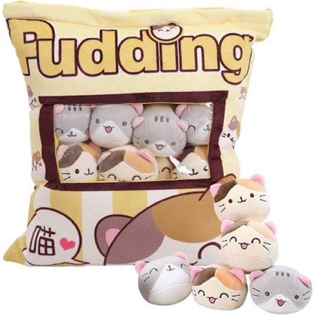Sød Snack Pude Kanin Plys Pude, Kawaii Kanin Pudding Pude med Kanin Dukker, Aftagelige Fyldte Dyr Legetøj Kreativ Gi Gave til Børn