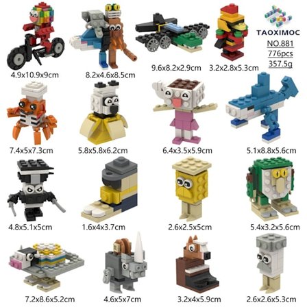 Brainrot Byggesæt - Samling af Byggefigurer