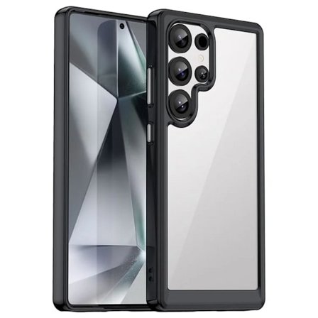 Samsung Galaxy S25 Ultra Case with Clear Back - Black