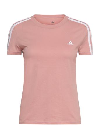 Loungewear Essentials Slim 3-Stripes Tee W Pink Adidas Performance