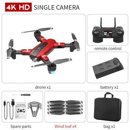 HJ68 hopfällbar Drone WiFi RC Quadcopter 4K 120° vidvinkelkamera Höjdhållare