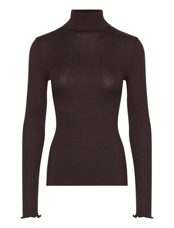 Rosemunde | Rwbeatha Silk Ls Rollneck T-Shirt | XS