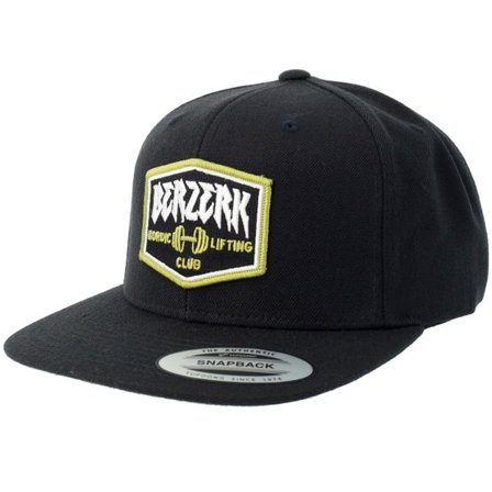 Berzerk - Svart snapback Keps - Nordic Lifting Patch Black Snapback @ Hatstore