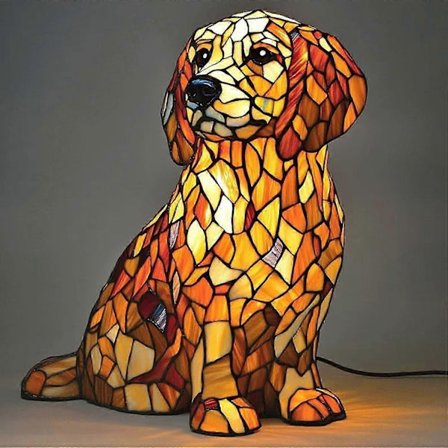 Hunde Serie Kunst Natlampe - Perfekt