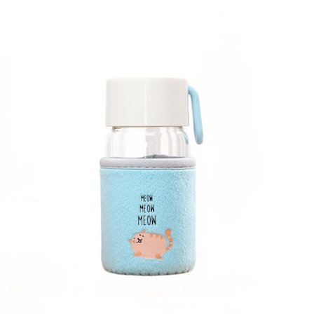 250ML glaskopp, Creative Cute Water Cup, Studentglas