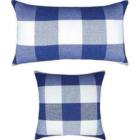 Maalaistyyliset koristetyynynpäälliset, 2 kappaleen sarja, koristeelliset tyynyliinat pellavasta sohvalle, tyyli 1