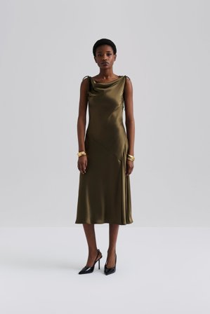 Malina - Zarea midi dress - 48 - Olive