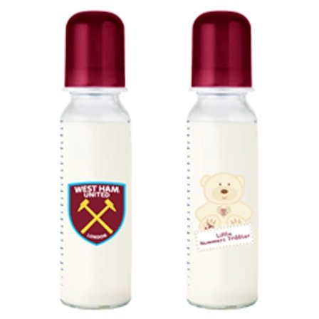 West Ham United FC Officiell Babymatningsflaska (2-pack) 250 ml