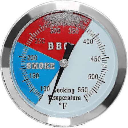 Kolgrill Temperaturmåler, Nøyaktig BBQ Grill Røyk Termometer Måler Erstatning For Oklahoma Joe's Røykere, Og Røyk Kull Pit, La