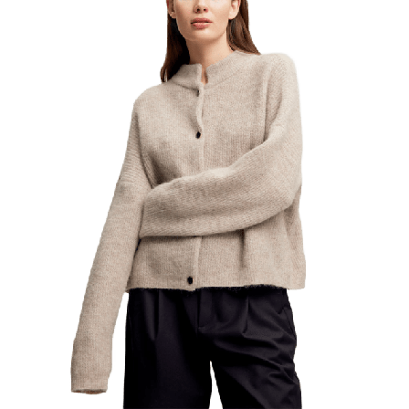 Gestuz AlphaGZ Short Cardigan Tröjor Dam Beige M