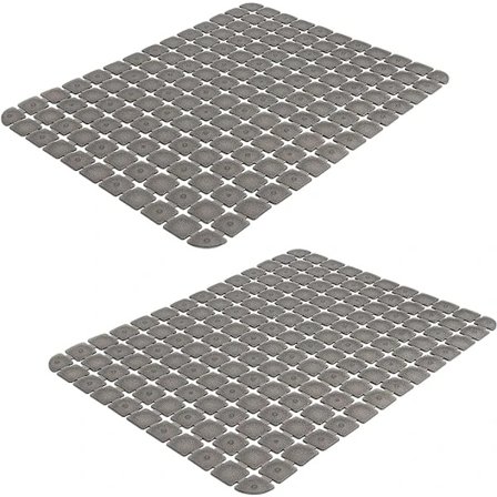 Sæt med 2 vaskemåtter til køkkenvaske, 40 x 30 cm vaskebeskytter til