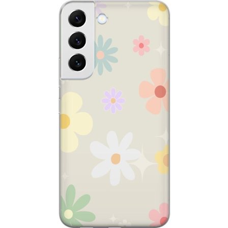 Mobilskal till Samsung Galaxy S22 5G med fejdande blommor