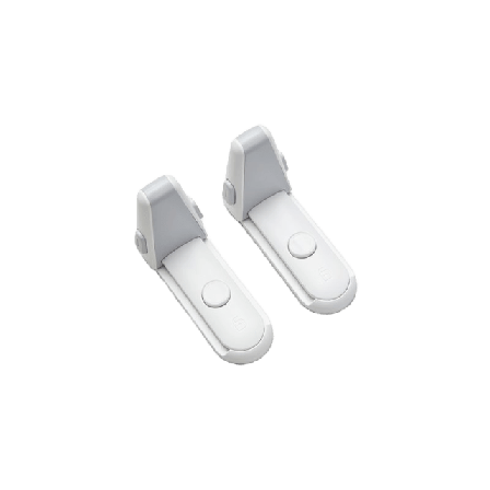HomeSafety Dörrlås Safetylock Celine 2-pack Barnsäkerhet Vit