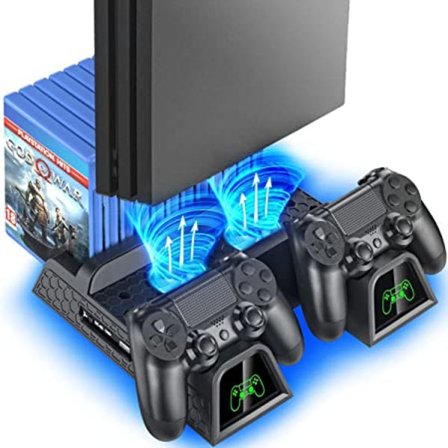 PS4-stativ med PS4-kjølevifte for Playstation 4/PS4 Slim