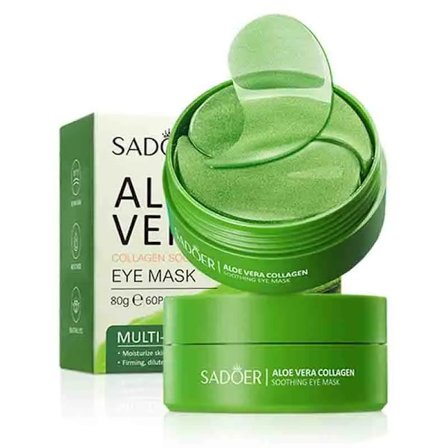 60 bitar Aloe Vera Collagen Ögon Mask Anti Mörka Cirklar Borttagning
