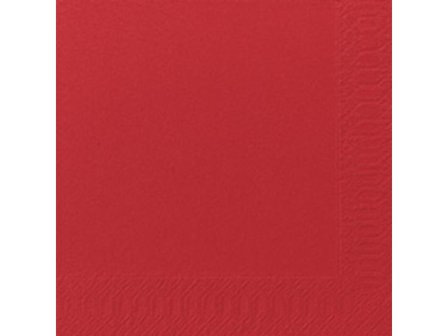 DUNI Servett 3-lagers, enfärgad, ¼-vikt, 33 cm, röd 125/fp - Lyreco - Kök och servering - Servetter och dukar - Servett - 3-lagers