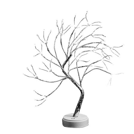 Bonsai bordslampa, ljus träd med 108 LED-pärlor, juldekoration bordslampa lämplig för heminredning, fester