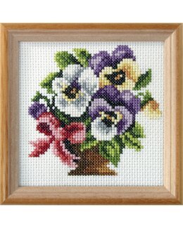 Stickpackung Bild Stiefmütterchen