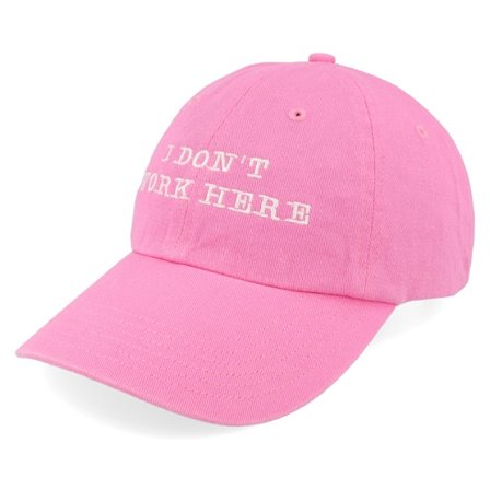Iconic - Rosa unconstructed Cap - "I Dont Work Here Pink Dat Cap / Unstructured " @ Hatstore