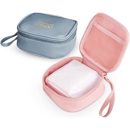 2 stk. hygiejnebindopbevaringspose, menstruationskoppose, bærbar hygiejnebindpose