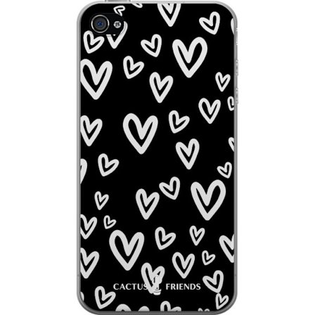 Yhteensopiva Puhelinkuori Apple Apple iPhone 4s Cactus and Friends - Handdrawn Love Chaos