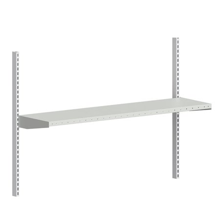 Packbordshylla, inkl. konsol, 1400x360 mm, ljusgrå