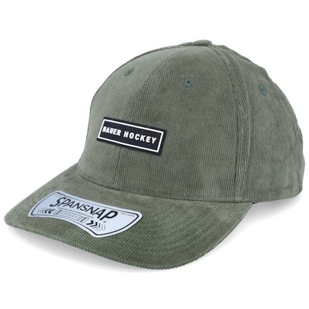 Bauer - Grøn adjustable Kasket - Corduroy Olive Adjustable @ Hatstore