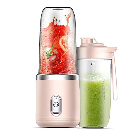 Mehumaija, johdoton kannettava 1500mAh 400mL pieni mehukuppi