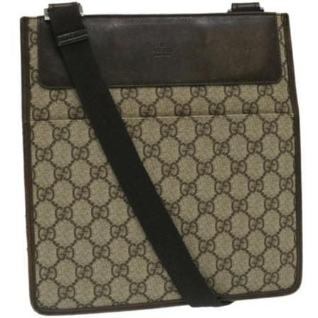 Gucci Vintage, Pre -owned Leather Shoulder Bag Bruin, Dames, Maat:ONE Size,leer